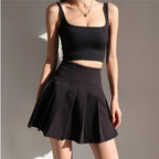 Amerikanischer Schulstil Y2K Sommer Kurzer Faltenrock Für Damen 2024 Hohe Taille Sexy Hotsweet Minirock Weiblich