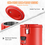 SucceBuy Edelstahl Isolierter Getränkespender 7,6 Liter Thermos-Heiß- und Kaltgetränkespender