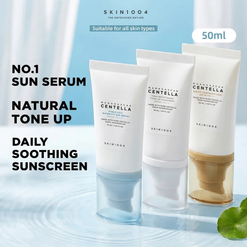 Korean Skincare Sunscreen Series,Centella Sun Serum Sunscreen,Hyalu Cica Water Fit Air Suncream ToneUp Brightening Sunblock 50ml Main image