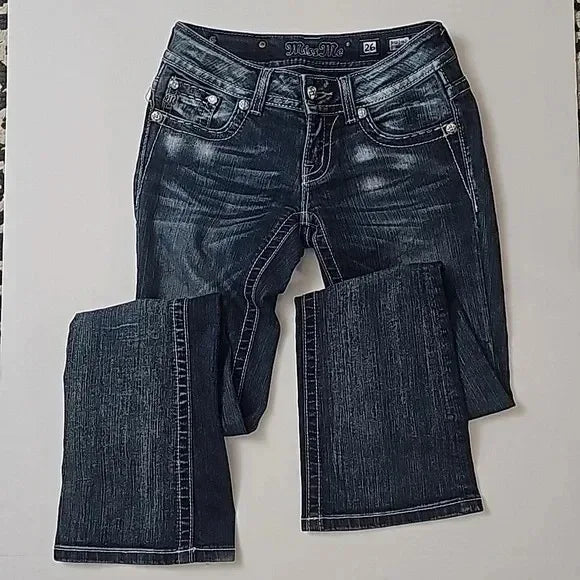 Low Waist Diamond Stickerei Slim Fit Harajuku Style Denim Jeans Trendige Streetwear für Hot Girls Cross-Border Mode