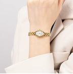 BERNY Gold Watch for Women Ladies Wristwatch Gold Quartz Jewelry Bracelet Set Minimalist Watch Multicolor Small Ladies Watches