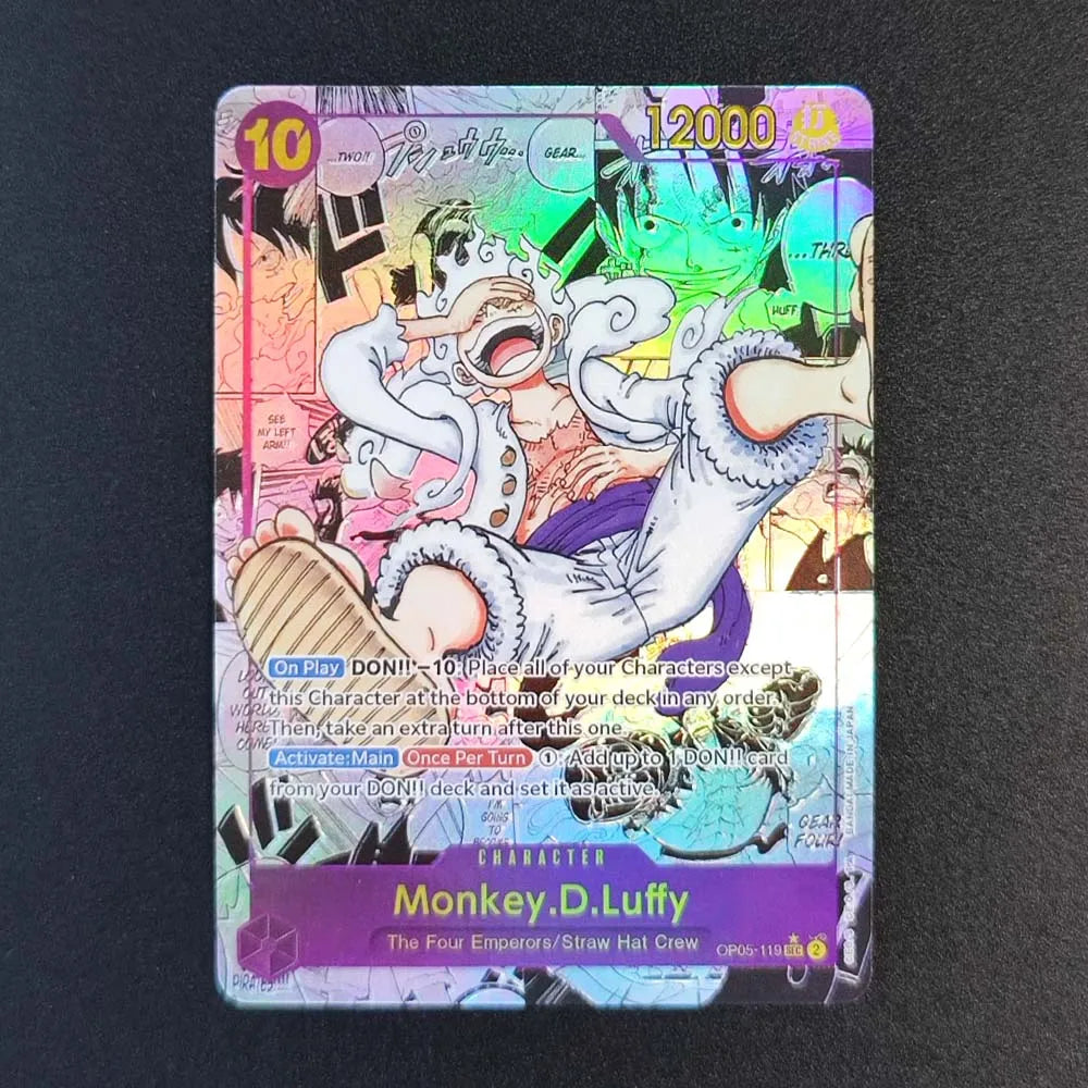 28 Stil DIY ONE PIECE CARD Game Luffy Sanji ACE Zoro Shanks Nami Teach Sabo Manga Alt Art SEC Englische Sammlung Anime Karten