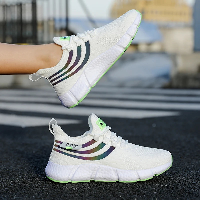 Herren Casual Sportschuhe Atmungsaktive Leichte Sneaker Outdoor Mesh Schwarze Laufschuhe Athletische Jogging-Turnschuhe Wanderschuhe