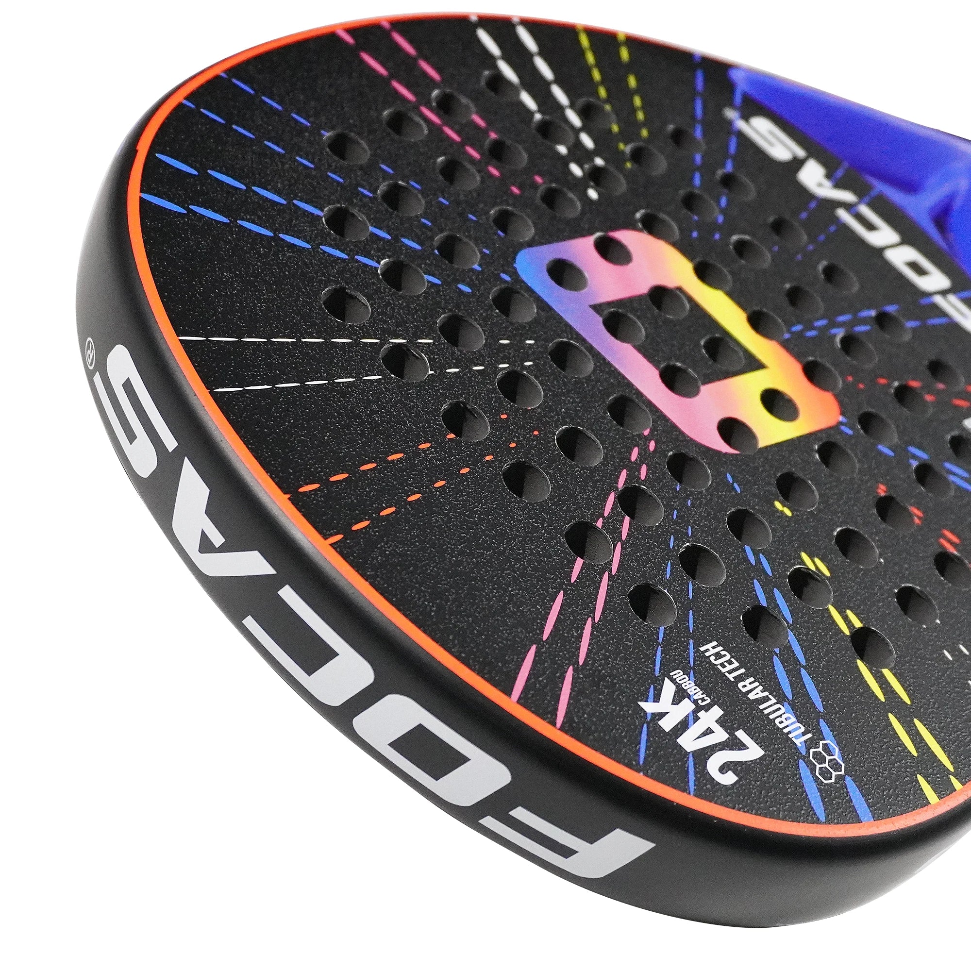 FOCAS 2026 Padel 24K Carbonfaser-Platte Tennisschläger Oberflächenbehandlung