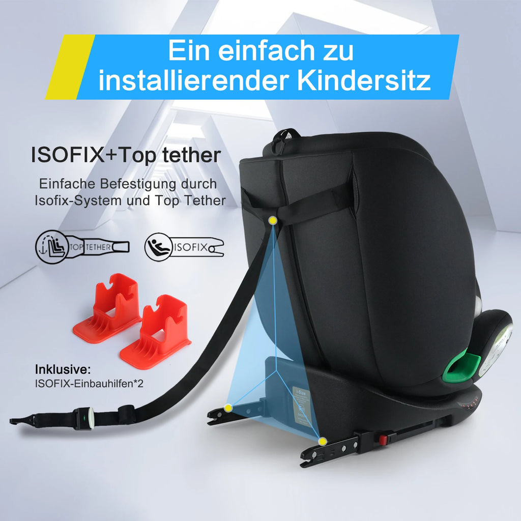 Kindersitze mit 360°-Drehfunktion ISOFIX für Babys, 5-Punkt-Gurt, 0-12 Jahre, geeignet für Neugeborene