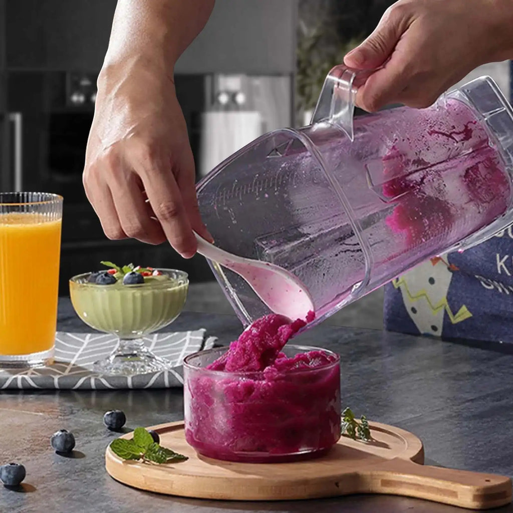 6000W Leistungsstarker Standmixer Mixer Entsafter Smoothie Maker Tischmixer 2.5L Behälter Küchenmaschine Mixer für Eis, Nüsse und Obst