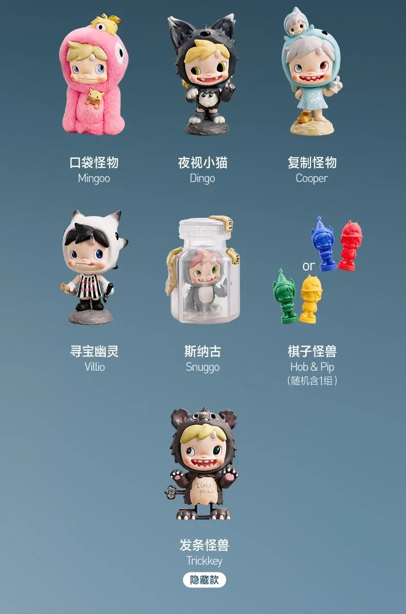 POP MART POLAR Monster Village Serie Blind Box – Süße Anime-Figuren, Ornamente, Überraschungsgeschenkpuppe – Originalspielzeug für Sammler