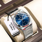 POEDAGAR Luxus Herrenuhren Wasserdicht Leuchtende Datumsanzeige Wochentag Herrenuhr Edelstahl Casual Mode Quarz Herren Armbanduhr Reloj
