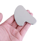 1 Stück Edelstahl Gua Sha Schaber Massagegerät für Gesicht, Nacken, Körper Guasha Massagegerät Gesichts-Hautpflege Guasha Board Gesichts-Massagegerät