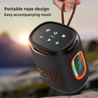 S122 25W Kabelloser Bluetooth-Lautsprecher Outdoor Tragbarer Mini Wasserdichter Lautsprecher mit Licht 6000mAh Akku Bass Boost für Outdoor