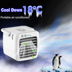 Tragbare Klimaanlage Persönlicher Luftkühler USB Persönlicher Desktop-Kühler Mini-Luftbefeuchter-Ventilator für den Schreibtisch