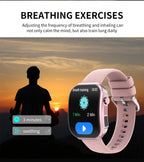 LIGE Neue 2,2-Zoll 3D Gebogenes Display Smartwatch Mit LED-Licht Thermometer Gesundheitsmonitor Smartwatch BT Anruf Sport Fitness Uhr