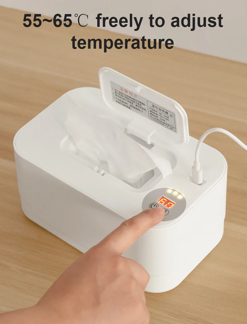 Baby Feuchttücherwärmer Spender Thermostat Wärmer Taschentuchbox Servietten Elektrische Heizung Isolierung Aufbewahrungsbox Halter