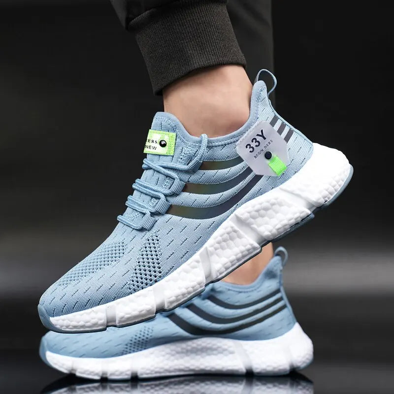 Herren Casual Sportschuhe Atmungsaktive Leichte Sneaker Outdoor Mesh Schwarze Laufschuhe Athletische Jogging-Turnschuhe Wanderschuhe Hauptbild