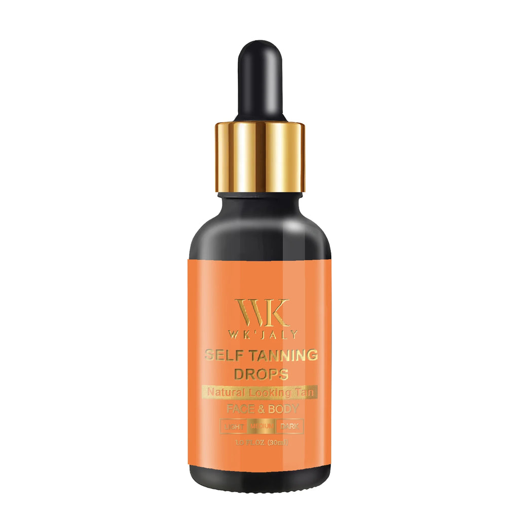 WK JALY Medium Selbstbräunertropfen, Natürlicher Glanz, Sonnenbräunungstropfen, Bräunung ohne Sonne für Gesicht, Körper, zur individuellen Bräune der Hautpflege hinzufügen