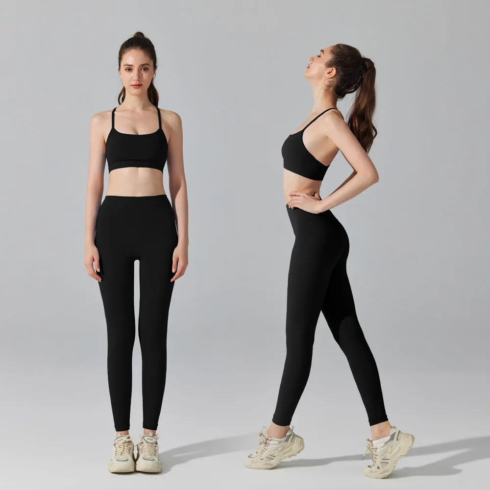 Activewear Set 2-teilig: Sport-BH & High Waist Leggings, Workout-Outfit für Yoga, Laufen, Fitness & Gym Kleidung für Damen