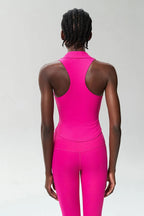 Ärmelloses Fitness-Yoga-Shirt Damen Sommer Slim Fit V-Ausschnitt Gym Lauftop Atmungsaktive Schnelltrocknende Sportbekleidung Workout Kleidung