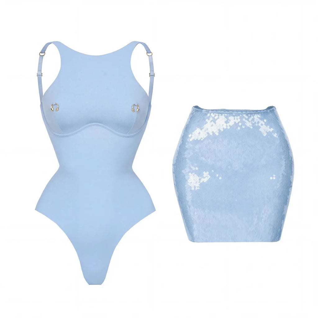 2026 2tlg. sexy Damen-Badeanzug, einteilig, weibliche Bademode, unifarben, Biquini, hoch geschnitten, Monokini, Push-Up-Badeanzüge, Strandmode