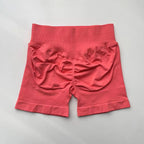 Impact Shorts 4.5" Nahtlos, hochelastisch, niedrig gerippter Bund, dezenter Po-Kontur-Shorts, Fitness Workout Yoga Gym Shorts