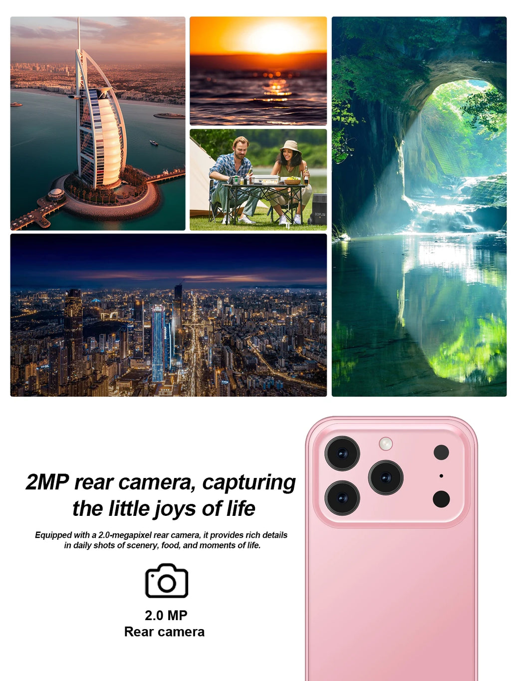 SERVO 17SE MINI 3G winziges Smartphone Android System Play Store 2GB+16GB WhatsApp GPS WiFi Dual-SIM 3.0" kleines intelligentes Handy