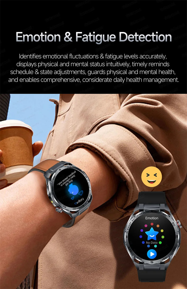 EKG High-End Gesundheits-Smartwatch Herren Blutdruck Lipide Blutsauerstoff Körperanalyse Harnsäure Gesundheitstracker Smartwatch Herren Damen