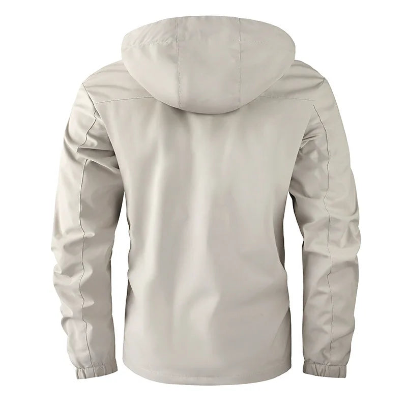 Mode Herren Freizeit Windbreaker Jacken Kapuzenjacke Herren Wasserdicht Outdoor Softshell Wintermantel Kleidung Warmer Fleece Dick