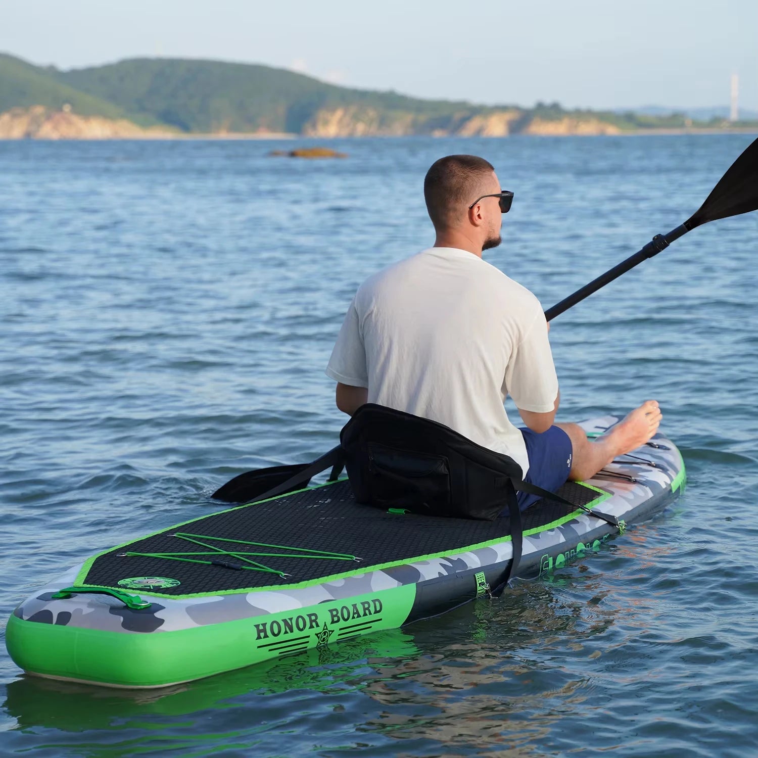 Funwater SUPFW10A ultraleichtes aufblasbares Paddle Board 330*84*15 Paddle Board Größe, PVC-Material, Erwachsenen-Wassersport, Yoga, Angeln, Reisen, Meeressurfen rutschfestes Paddle Board