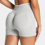 Schnelltrocknende, nahtlose Yoga-Shorts für Damen, hohe Taille, Po-liftend, Bauchkontrolle, Lauf- und Fitnesshose