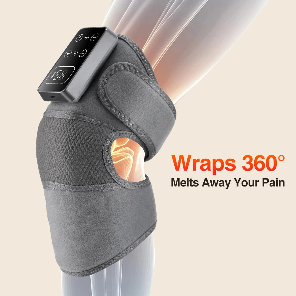 3 Vibrationen 5 Stufen Heißkompresse Schulter-Ellenbogen-Massage Kniebandage, elektrischer Heiz-Knieschutzgurt