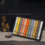 12 Arten von natürlichem Räucherwerk pro Box Sandelholz Osmanthus Räucherstäbchen Raumduft Aroma Segnungszeremonie Gebet Buddha Weihrauch
