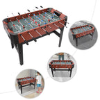Tischkicker Tischfußballspiel 8 Stangen Tischfußballspiel 119x61cm Indoor-Unterhaltung für Kinder, Erwachsene, Heimspielzimmer