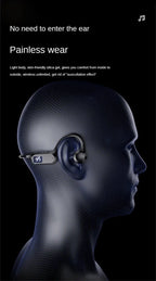 Lenovo Hot Real Bone Conduction Sport-Kopfhörer Kabelloser Kopfhörer Bluetooth-kompatibles Headset Freisprechfunktion mit Mikrofon zum Laufen