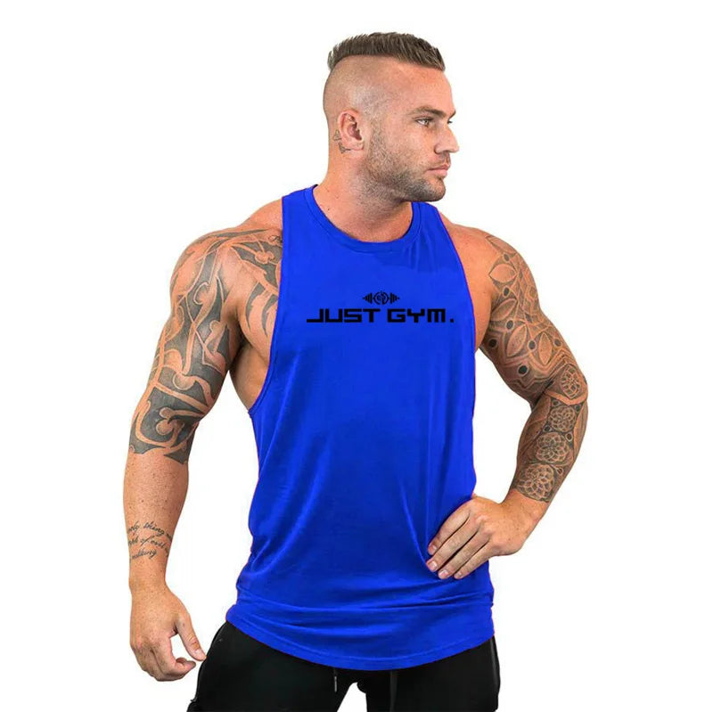 Sommer Bodybuilding Tanktops Workout Stringer Ärmellose Shirts Fitness Herren Gym Kleidung Baumwolle Atmungsaktive Sport Muskelwesten