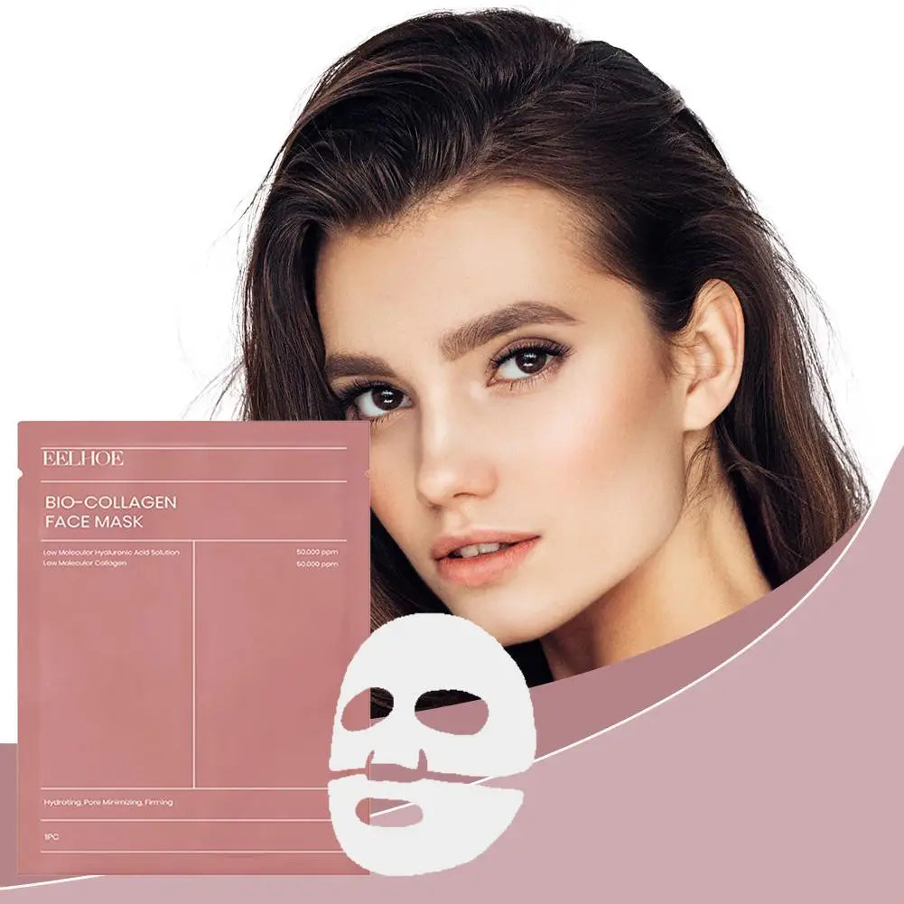 1/2/5 St. Bio-Collagen Gesichtsmaske Hydratisierende Nacht-Hydrogel Feuchtigkeitsspendende Gesichtsmaske VC Aufhellend Anti-Aging Hautpflege