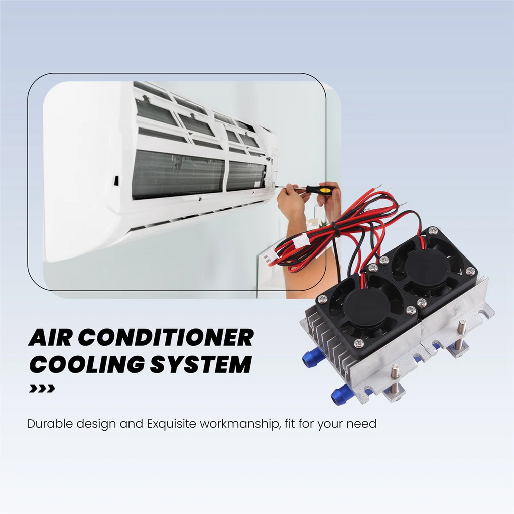A78E-144W Thermoelectric Peltier Refrigeration Cooler 12V Semiconductor Air Conditioner Cooling System DIY Kit