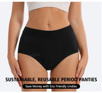 3 Stk./Set Menstruationshöschen Damen sehr starke Blutung Menstruationsunterwäsche High Waist Auslaufsicher Period Panties für Mädchen Set