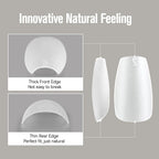 UR SUGAR 3tlg. Künstliche Nägel Set mit 420Stk. matten Soft Gel Tips Solid Glue Gel Entferner Schnelles Nagelverlängerungs-Kit Nagelpflege Starter-Set