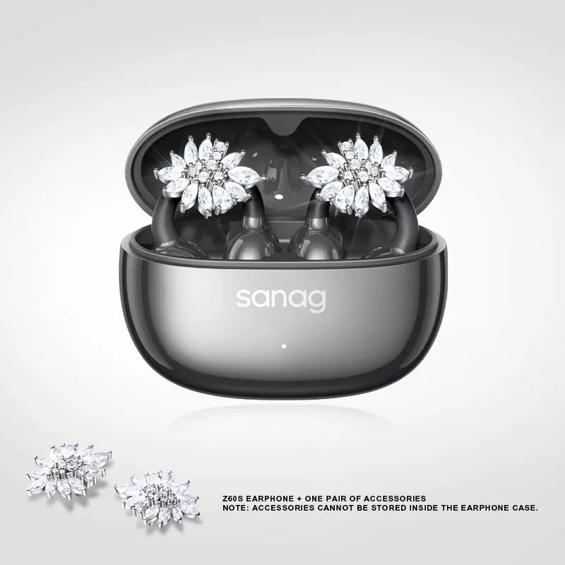 Sanag Z60S Ohrclip-Kopfhörer OWS HiFi-Sound Open-Ear-Ohrhörer Audífonos Bluetooth Kabellose Kopfhörer Flash-Sale Headset