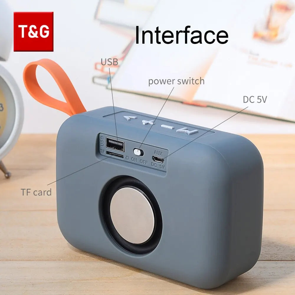 Lautsprecher TG506 Tragbare Mini Wireless Soundbar Bluetooth 5.0 Outdoor Indoor HIFI-Lautsprecher Unterstützung TF-Karte FM-Radio Wasserdicht