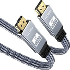 8K HDMI-Flachkabel 48 Gbit/s High Speed 8K60 4K120 144Hz Geflochtenes HDMI 2.1 Kabel 3D eARC HDCP 2.2&2.3 Kompatibel mit Roku TV/PS5