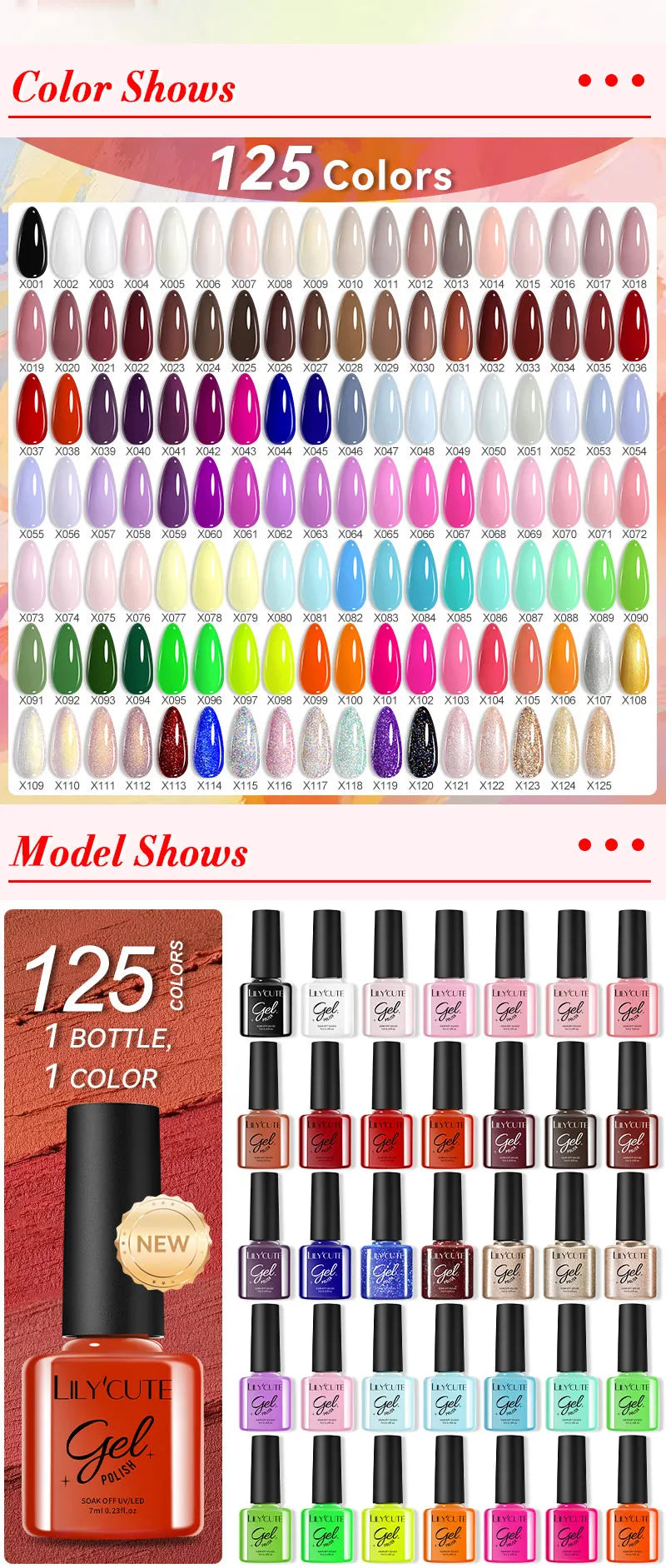 LILYCUTE Nagelgel-Politur-Set, Rosa Grün, Frühling, DIY-Nagelkunst-Design, lang anhaltend, Soak Off UV Gel, Maniküre, Malgel, Vernis-Kit