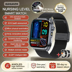 Neue Gesundheitsuhr Harnsäure Blutdruck Blutsauerstoff Körperanalyse Körperfett Smartwatch EKG+PPG Bluetooth Anruf Uhr Frauen Männer