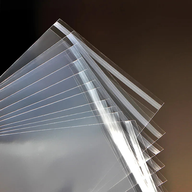 100/200 Stk. transparente, selbstklebende Beutel OPP Plastik-Zellophanbeutel Geschenkbeutel & Beutel Schmuckverpackungsbeutel