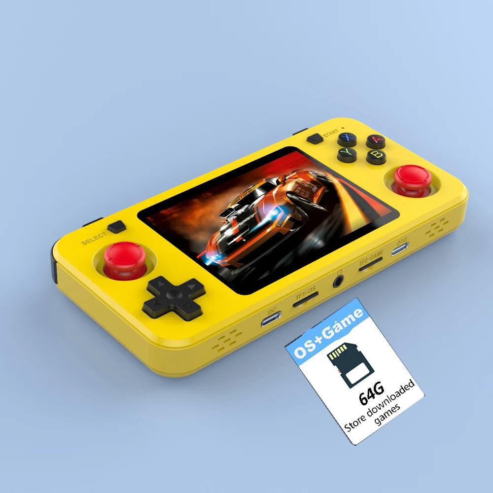 R36H ARKOS Retro Handheld-Spielekonsole Tragbarer 64G 128G Pocket-Videoplayer 3,5 Zoll IPS-Bildschirm R36S quer Kindergeschenk
