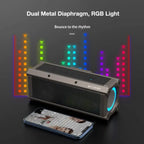BlitzWolf BW-WA3 100W TWS Bluetooth-Lautsprecher mit vier Treibern, doppelter Membran, tiefem Bass, RGB-Licht, IPX5 Wasserdichtigkeit, 5000mAh Akku