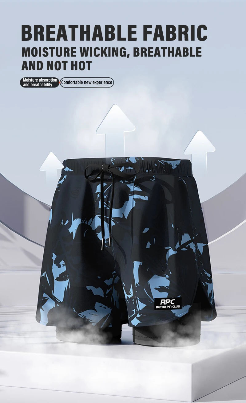 Badeboxer Herren Badehose Set Neu Strandbadehose Für Erwachsene Schnell Trocknende Surf-Badeshorts mit Futter Schwimmhose