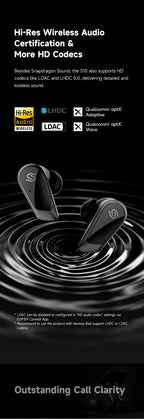 EDIFIER S10 Planar Magnetic ANC True Wireless Earbuds Hi-Res LDAC Bluetooth 5.4 Kopfhörer 6 Mikrofone 28 Stunden Akkulaufzeit