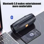 Lenovo TF USB Bluetooth Funklautsprecher Tragbarer Stereo-Doppellautsprecher für den Außenbereich mit FM-Stimme und Subwoofer