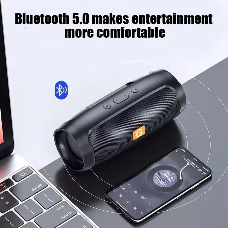 Lenovo TF USB Bluetooth Funklautsprecher Tragbarer Stereo-Doppellautsprecher für den Außenbereich mit FM-Stimme und Subwoofer