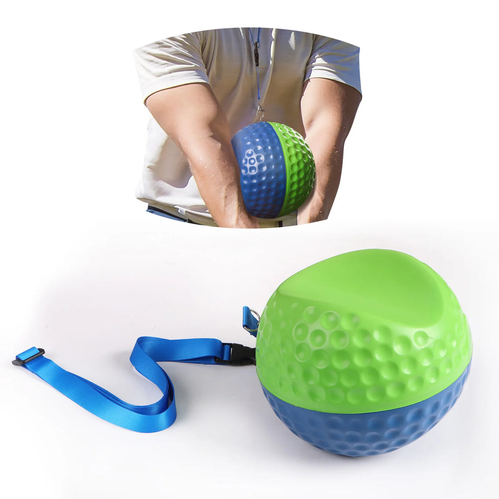 Golf Smart Ball Trainingshilfe mit verstellbarem Schlüsselband, tragbarer Impact Swing Trainer, Haltungskorrekturhilfe mit 3 Größen S/M/L